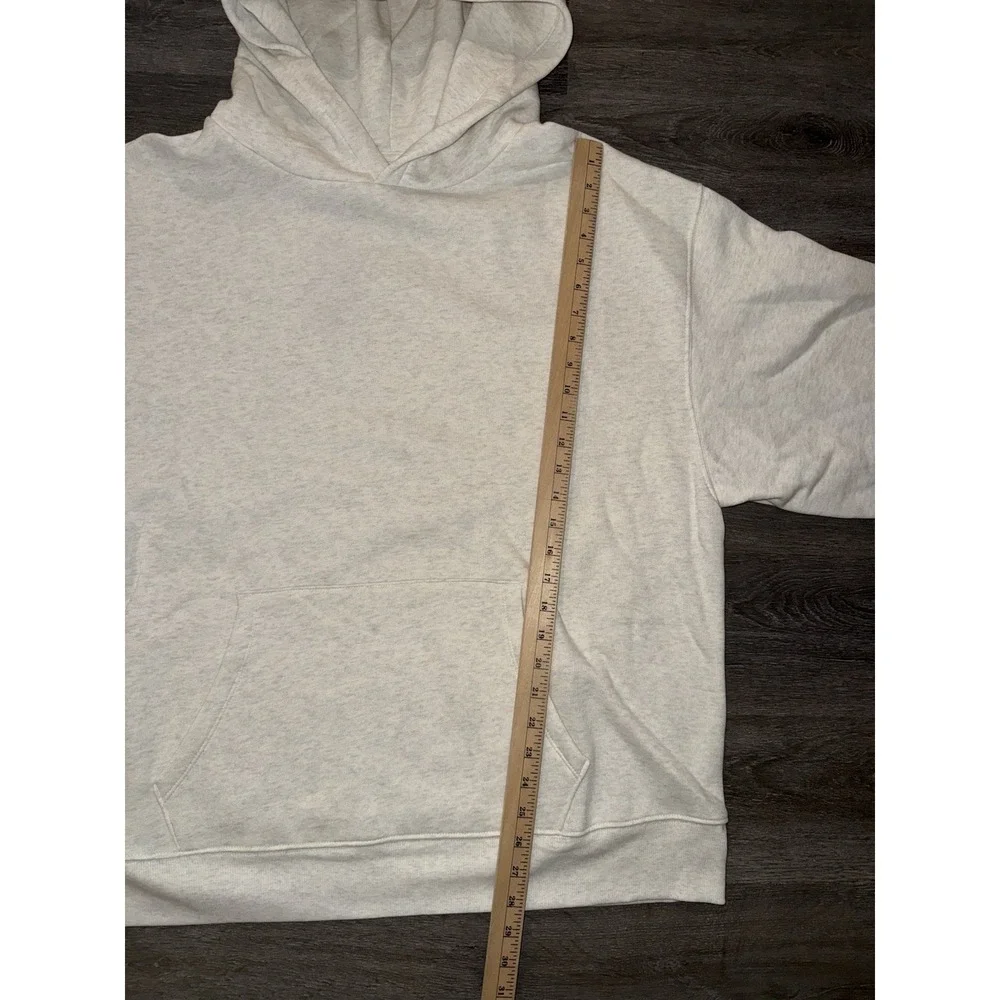 Women's Oversized Hooded Pullover Sweatshirt - Wild Fable Heather Gray XXL - Picture 11 of 12